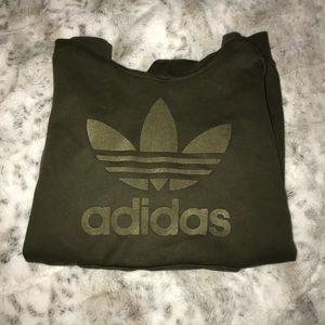 Adidas olive green hoodie